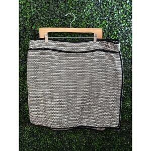 NWT Lord and Taylor, Tweed Skirt, Black and White, Women’s Size 18W